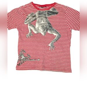 💥5/20$ Spiderman Red and White Striped Graphic Tee